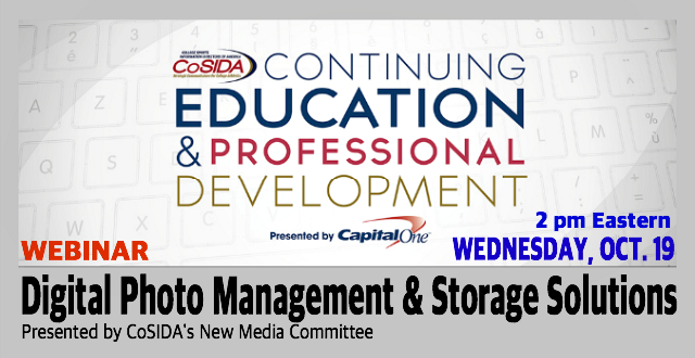 Save The Date! Oct. 19th Webinar: Digital Photo Management